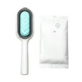 thumbnail image 1 of 4-in-1 Pet Grooming Tool: Multi-Functional Hair Remover Brush with 10 Disposable Wipes - Green Short Teeth Design for Dogs, Cats & All Pets - Knot Opening, Dead Hair Removal, Massage & Sofa/Carpet, 1 of 6