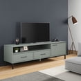 thumbnail image 1 of vidaXL TV Cabinet & TV Stand Oslo with Metal Legs Grey Solid Wood Pine, 1 of 5