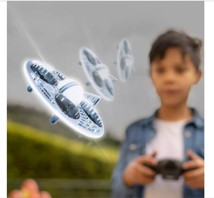 FAO Schwarz Glow Drone LED Stunt UFO