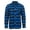 Blue/Black, variant on Unisex Flannel Plaid Button-Down Long Sleeve Shirt with Front Pocket, Casual Everyday Wear, Sizes S–3XL