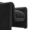 thumbnail image 6 of Modway Waverly Upholstered Modern Boucle Fabric Armchair in Black, 6 of 9