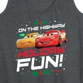 thumbnail image 3 of Disney Cars - Christmas - On The Highway To Holiday Fun - Women's Racerback Tank Top, 3 of 5