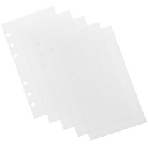 5Pcs Portable Budget Inserts Binder Pockets Loose Leaf Clear Envelopes