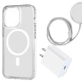 thumbnail image 1 of Kit Funda Protectora MR. GADGETS Transparente Carga Rápida Magnético Antigolpes para iPhone, 1 of 8