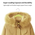 thumbnail image 4 of VECELO 60 Pack Velvet Non-Slip Heavy Duty Adult Hangers with 360° Swivel Hook, Ultra-Thin Space Saving Clothes Organizer for Coats Shirts Dresses Closet Storage-Yellow, 4 of 9