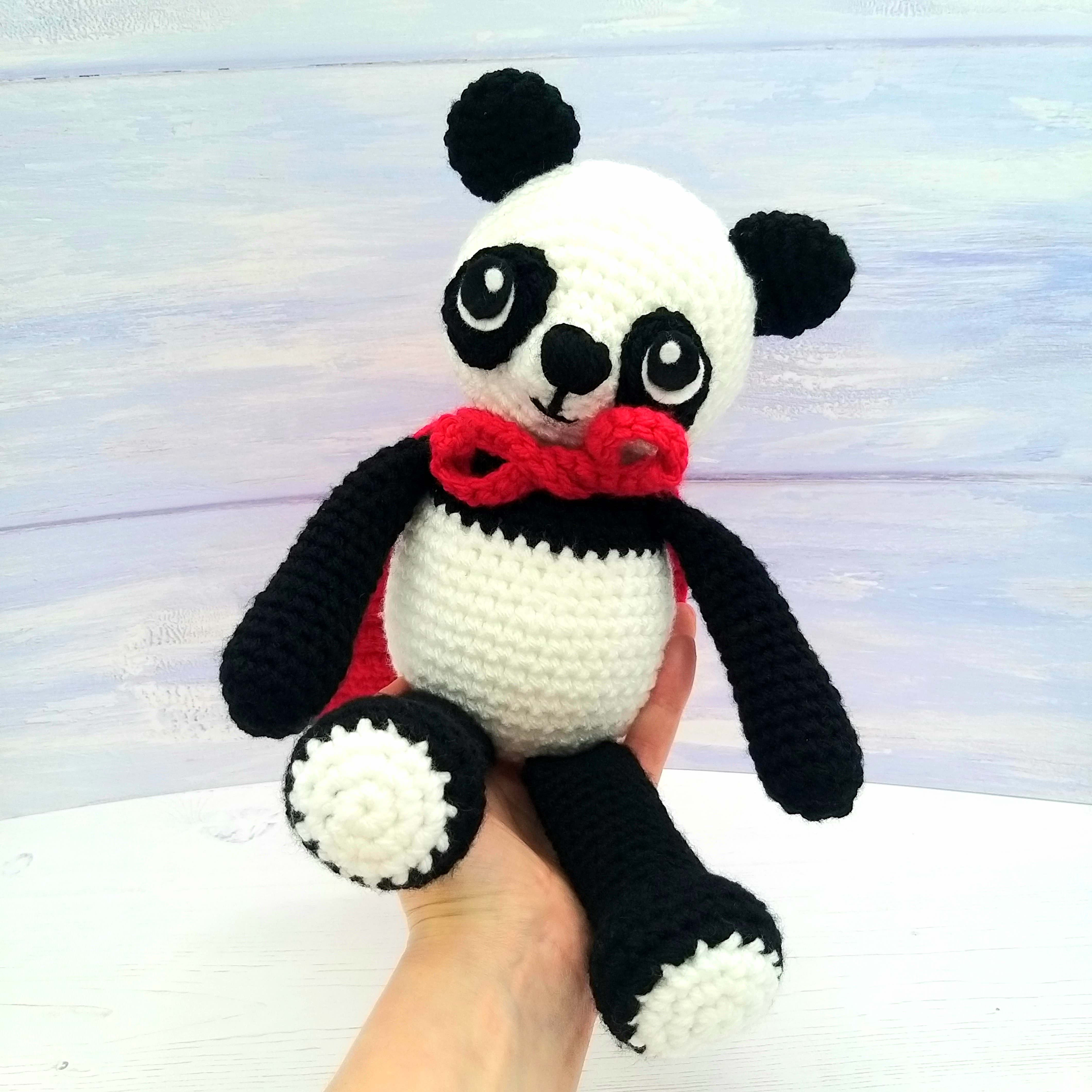 Crochet Kit Panda Luxury Crochet Craft DIY Kit (Peter the Black and White Panda)