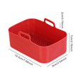 thumbnail image 2 of Basket Air Fryer Silicone Pot Food Grade Silicone Double Basket Air Fryer Liners Kitchen Accessories Compatible for Ninha DZ201 Foodi 8QT Dual Basket Air Fryers, 2 of 5