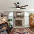 thumbnail image 3 of Wellspeed Farmhouse 48 in. Indoor Brown Ceiling Fan with 5 ABS Blades and Remote Control, 3 of 17