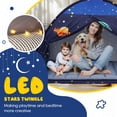 thumbnail image 3 of Tienda de Campaña para Cama Individual Redants con Oscurecimiento para Privacidad en Azul, 3 of 8