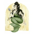 thumbnail image 2 of Popp, Grace 15x18 White Modern Wood Framed Museum Art Print Titled - Deco Mermaid I, 2 of 4