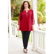 Catherines Womens Plus Size Anywear Kurta Top