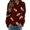 Wine, variant on JIAYUE Women Crew Neck Sweatshirt Long Sleeve Print Glitter Football Pattern Casual Pullover Top For Daily Walking Outdoor Travel Trips And Weekend Gathering Wear