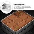 thumbnail image 4 of HINTRMENT 2Pcs Baking Tins Stainless Steel Nonstick Baking Pan Simple Design Silver, 4 of 8
