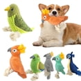 thumbnail image 4 of Paokuoon Pet Toy with Embroidered Eyes Interactive Bird Dog Toy Rope Legs Strengthen Encourage Playful Interaction Built in Sound Teething Cleaning Gnawing, 4 of 8