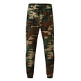 thumbnail image 3 of Lisingtool cargo pants for men men's casual camouflage jogging elastic mid-waist sweatpants with pocket army green l, 3 of 6