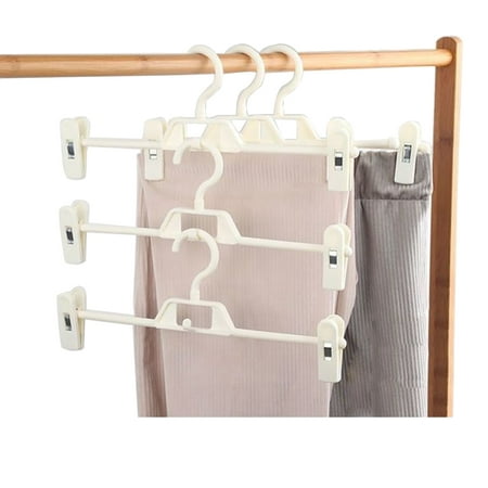 

5 Pcs Adjustable Plastic Clothes Racks for Pant Skirt Clip Bra Clothespin Underwear Panties Portable Hanger