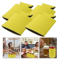 Worgeous 6pcs Stubby Holders Beer Bottle Can Sleeve Picnic Cooler Thermal Bags Can Holder Drink Sleeve (Random Color)