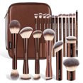 thumbnail image 1 of MAANGE 20 piezas pinceles de maquillaje profesionales + bolsa de almacenamiento base en polvo rubor sombra de ojos cepillo herramienta organizadora de mezcla de belleza, 1 of 5