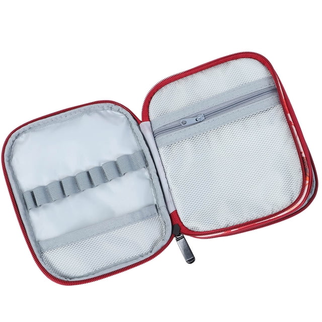 Bolsa de almacenamiento para tejer, caja de herramientas de costura con aguja de gancho de ganchillo portátil (bolsa de ganchillo corta)