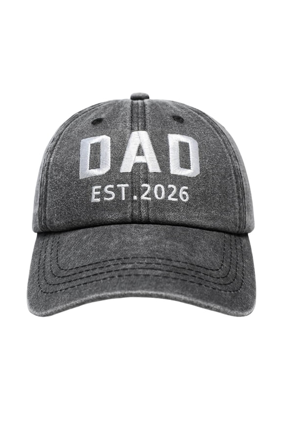 Father'S Day Mens Baseball Cap Letter Embroidery Wide Brim Fashion Comfortable Breathable Cap For Outdoor Activities And Everyday Wear,Black,One Size