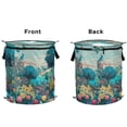 thumbnail image 2 of 50L Extra Large Popup Hamper Collapsible Laundry Basket With Zippered Lid 15.7x18.5in Easter Egg, 2 of 7