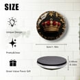 thumbnail image 3 of Round Strong Magnetic Glass Refrigerator Magnets, Golden Crown Non-Scratch Decorative Magnets for Fridge Kitchen, Office Whiteboard and Lockers Associations (1.18*1.18 Inch), 3 of 3