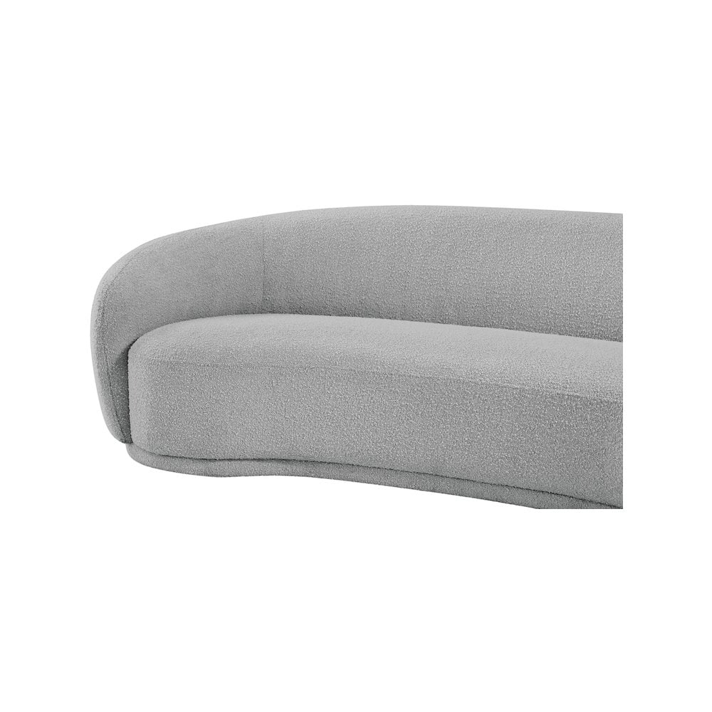 Meridian Furniture Hyde Grey Boucle Fabric Sofa