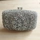 thumbnail image 2 of XIYUAN, la última cartera femenina, bolso de mano con diamantes, diseño de lujo, bolsos de mano para bodas, fiestas, diamantes de imitación, bolsos de mano plateados para el día, bolsos de noche, 2 of 4