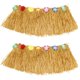 thumbnail image 1 of 2x falda de mesa hawaiana Luau flor hierba jardín boda fiesta playa decoración caqui, 1 of 5