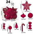thumbnail image 2 of Shatterproof Bulk for Holiday and Festive Parties with Assorted Designs for Christmas Tree Decoration and Room Enhancements 14PCS, 2 of 7