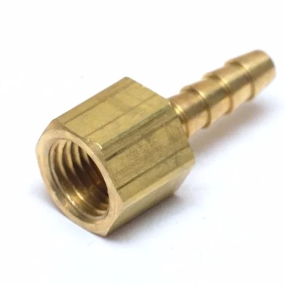 1/4 Id Barb 1/4 Female Npt Threaded Straight Brass Fitting Water Oil Gas Air