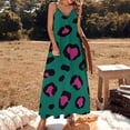 thumbnail image 2 of Leopard Print Pattern Sleeveless Dress Women's Luxury Party Dress Birthday Dresses for Women, 2 of 7