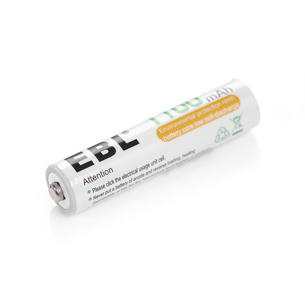EBL Rechargeable AAA Batteries 12-Packs (ProCyco 1100mAh) with AA AAA Smart Battery Charger