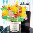 thumbnail image 3 of Tarjetas de Felicitación de flores Pop Up 3D, tarjeta de boda, aniversario, Día de Acción de Gracias, regalo de cumpleaños, tarjetas hechas a mano, 3 of 4