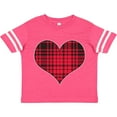 thumbnail image 3 of Inktastic Red Plaid Heart Boys or Girls Toddler T-Shirt, 3 of 5