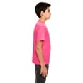thumbnail image 3 of UltraClub Big Boys' Athletic Performance Crewneck T-Shirt, Heliconia, Large, 3 of 3
