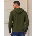 thumbnail image 5 of Sleepdown Men’s Pull Over Hoodie, Midweight Fleece Hoodies for Men, Hooded Sweatshirt for Men – Olive, X Large, 5 of 5