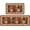 Turkish, variant on Persian Kitchen Mats and Rugs Set of 2 Retro Floor Mats Comfort Non-Slip Washable for Kitchen Farmhouse Sink Home Decor Boho Floral Doormat, Turkish 17" W x 29" L + 17" W x 47" L