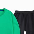 thumbnail image 6 of TOWED22 Fall Winter Toddler Baby Boy Clothes 2Pcs Checkered Crewneck Sweatshirt and Pants Sweatsuit Little Boy Clothing Size:3-4 Y,Color:Green, 6 of 7