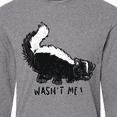 thumbnail image 4 of Inktastic Animals Cute Skunk Wasn't Me Long Sleeve T-Shirt, 4 of 5