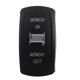 thumbnail image 2 of 12V 24V 20A Coche Barco Motocicletas 7 pines Barra de luz indicadora LED blanca Empuje el interruptor basculante Impermeable Soledad Interruptor de eje de balancín del coche, 2 of 10