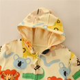 thumbnail image 6 of Atogsazn Toddler Girls Fleece Lined Jackets Button Long Sleeve Hooded Dress Winter Warm Clothes Fashion C-Yellow 4-5 Years on Clearance, 6 of 6