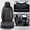 Black & Red Lines, variant on 2015 for Infiniti Q70 Seat Cover, Car Seat Covers, Waterproof Faux Leather 5 Piece Full Set Easy to Clean and Install Beautify Interior, Protect Car Seats