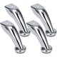 thumbnail image 1 of Chrome Sofa Plinth Legs, 4 Pieces Furniture Legs, Cabinet Support Legs, Sofa Table Cabinet Legs(95mm), 1 of 3
