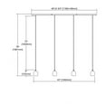thumbnail image 2 of Elk Home - Socketholder - 4 Light Linear Pendant in Modern/Contemporary Style, 2 of 2