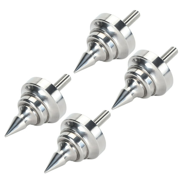 4Pcs Isolation Speaker Spikes Pads, Adjustable Stainless Steel