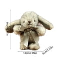 thumbnail image 3 of Cute Bunny Plush Keychain, 7*5*3" Inch Mini Rabbit Keychain,Purse Charm Pendant Gift for Women Backpack, 3 of 6
