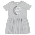 thumbnail image 3 of Inktastic I Love You to the Moon & Back. Girls Toddler Dress, 3 of 5