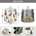 thumbnail image 2 of Yayeee Ashtray with Lid for Cigarette Smokeless Stainless Steel Home Ash Holder, Beige Christmas Plaid, 2 of 7