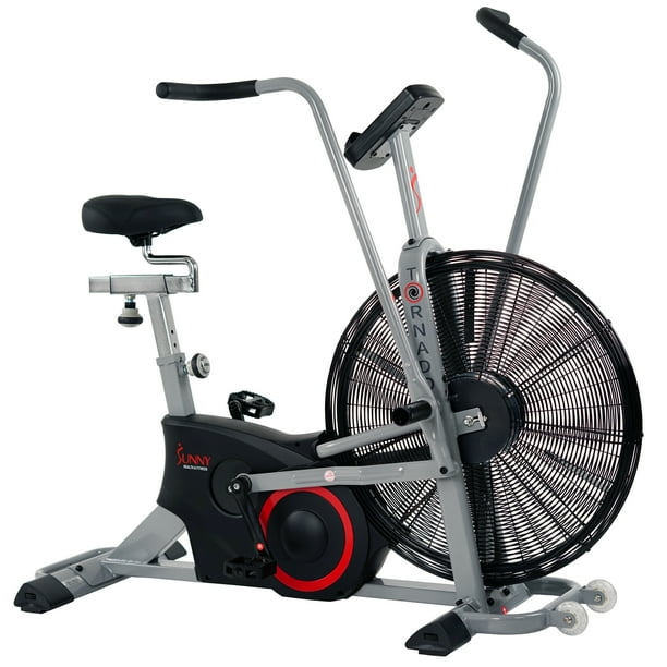 sunny health & fitness exercise tornado fan air bike